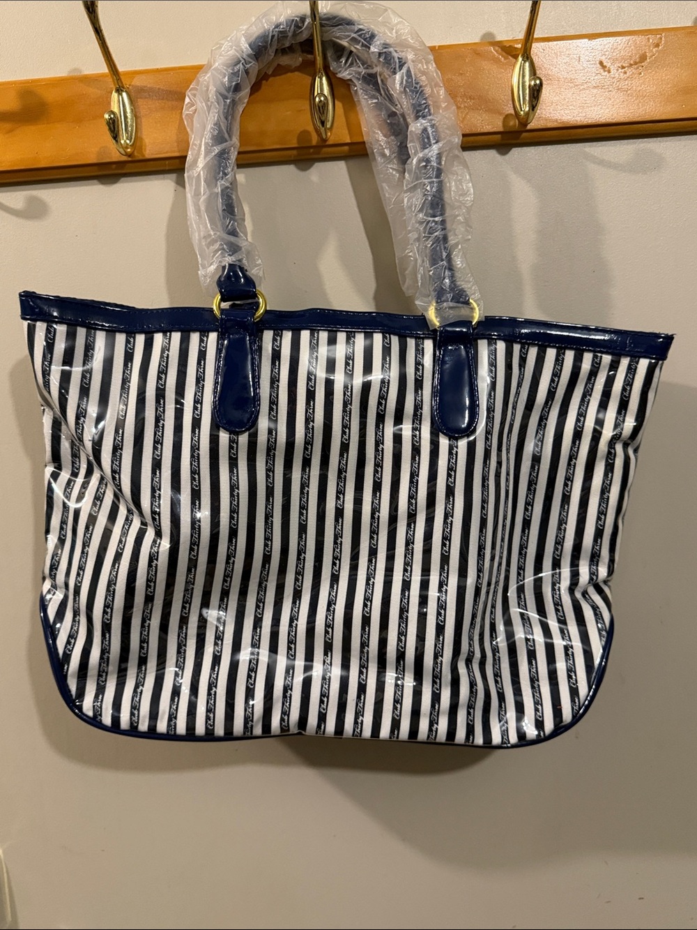NWT Disney Parks Club 33 Navy&White Satchel Bag/Purse - Picture 7 of 8